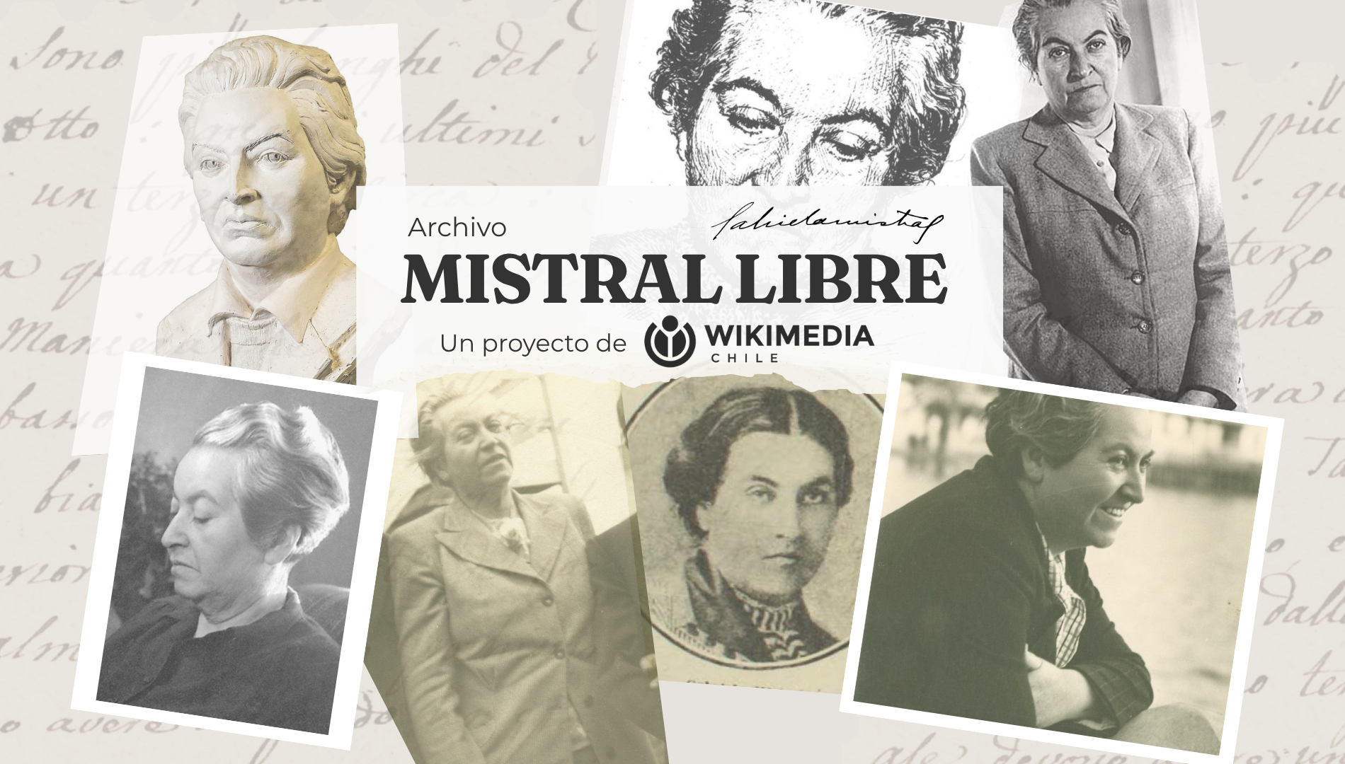 Collage de Gabriela Mistral